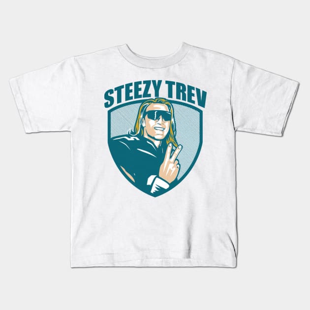 Trevor Lawrence Steezy Trev Kids T-Shirt by Chunta_Design